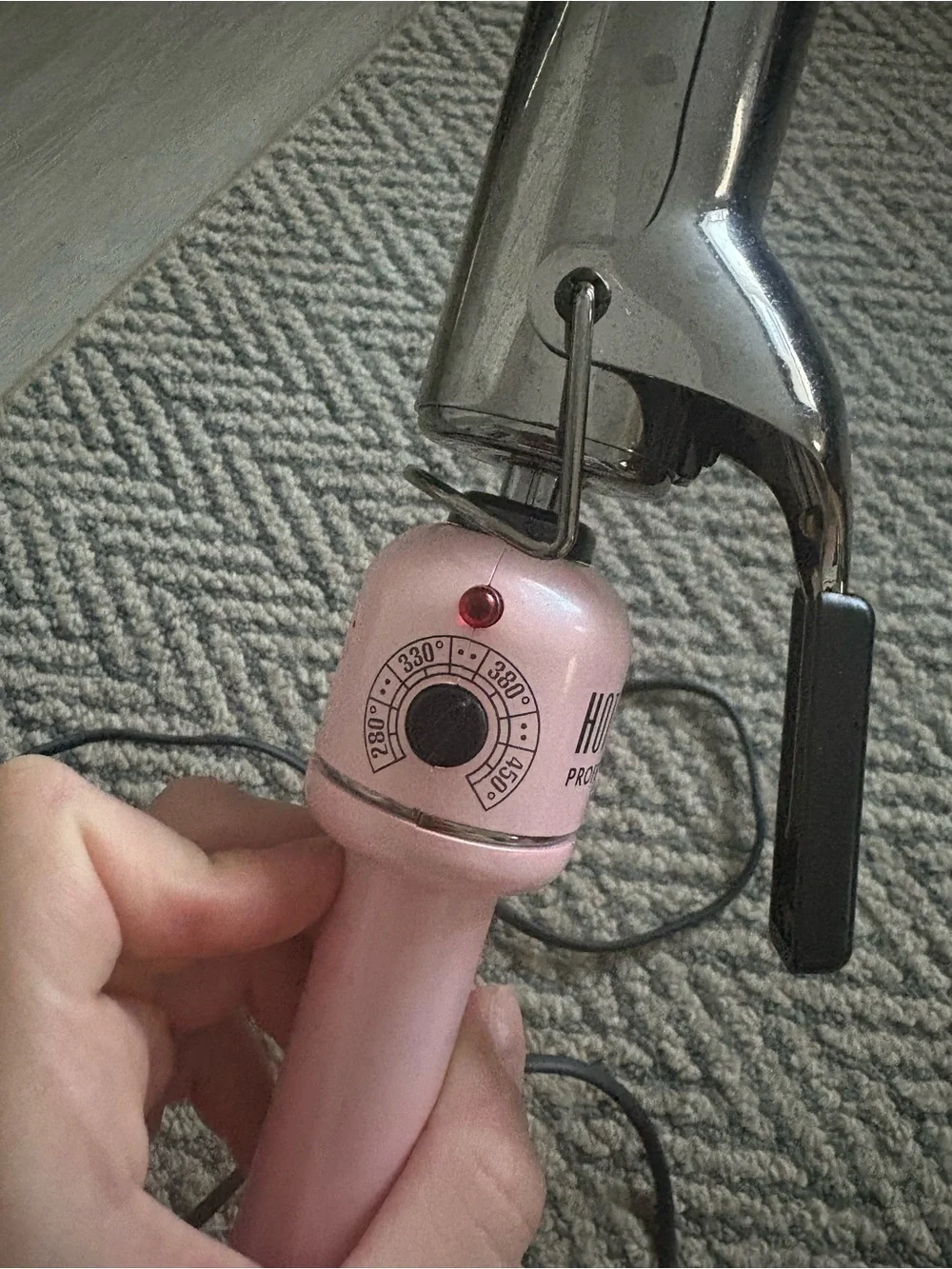 Hot Tools Pink Professional Curling Iron